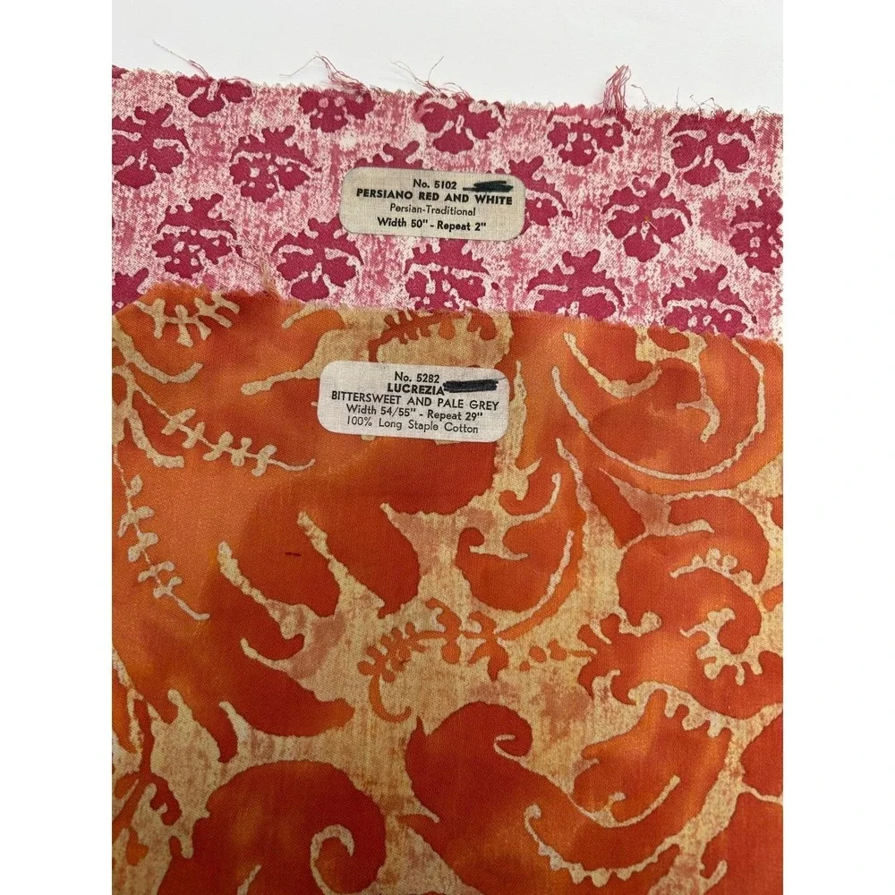 Vtg Six Rare FORTUNY Sample Pieces - Stunning Hard to Find Patterns & Colors